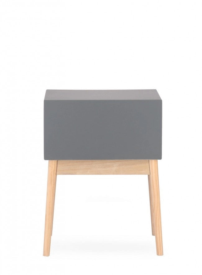 Cassettiera 2 Cassetti Legno Grigio Moderna da Interno - EXCEPTIONAL