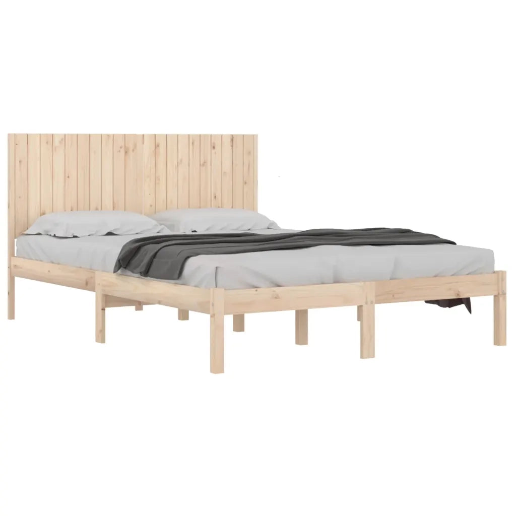 Giroletto senza Materasso-Struttura Letto 200x200 cm in Legno Massello di Pino 846951