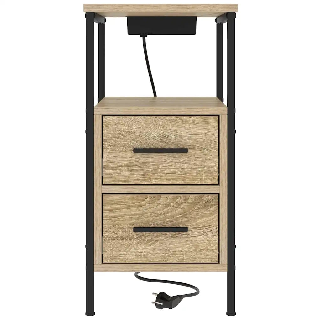 Armadio da Notte con cassetto Rovere Sonoma 30 x 48 x 61 cm 859412