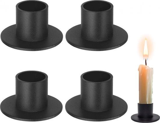 Sostegno per candele - Sedia per candele - 4 pezzi - Maniglie di metallo - per decorazione di matrimonio, festa e San Valentino - Materiale: metallo - Pannello per candele - Sostegno per candele - Creativo - decorazione di Natale