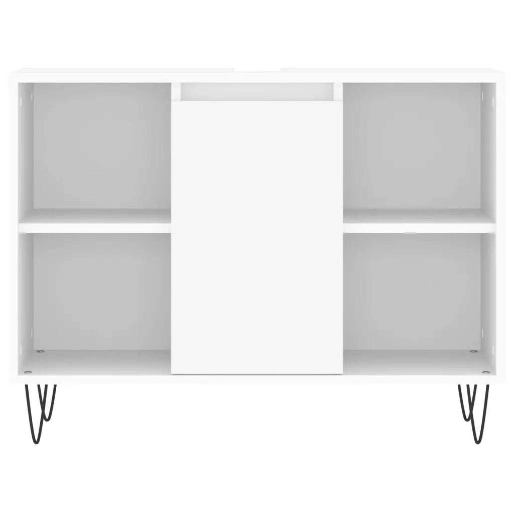 Set Mobili da Bagno 3 pz Bianco in Legno Multistrato 3190299
