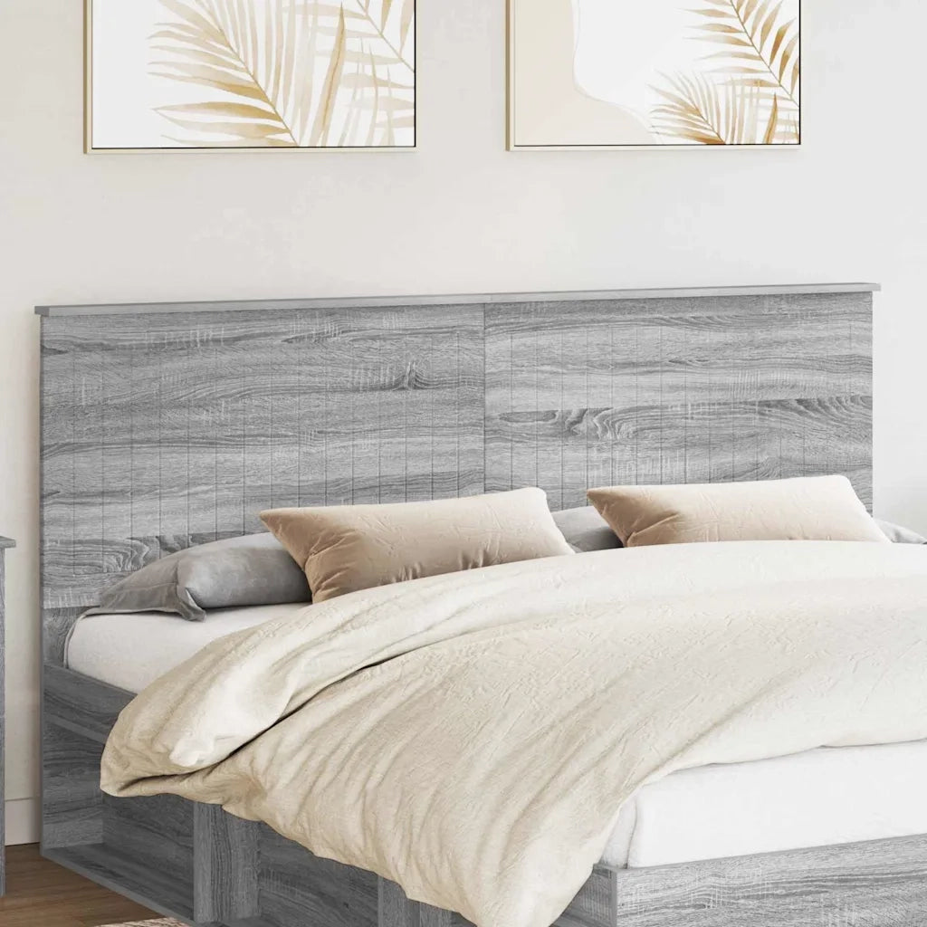 Testiera-Testata-Testiera Decorativa Grigio Sonoma 180 cm Legno multistrato 531897