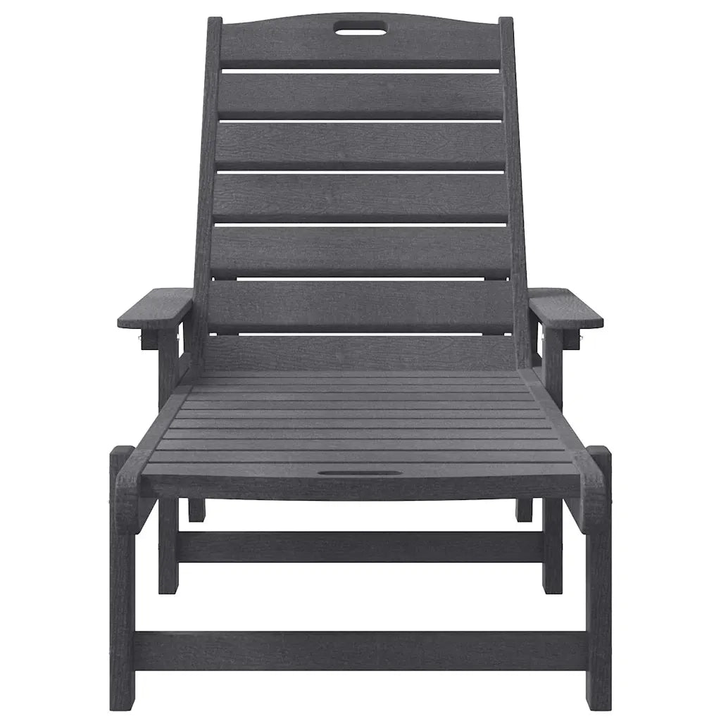 Lettino da sole Grigio chiaro 195,5 x 53 x 98,5 cm HDPE 42006640