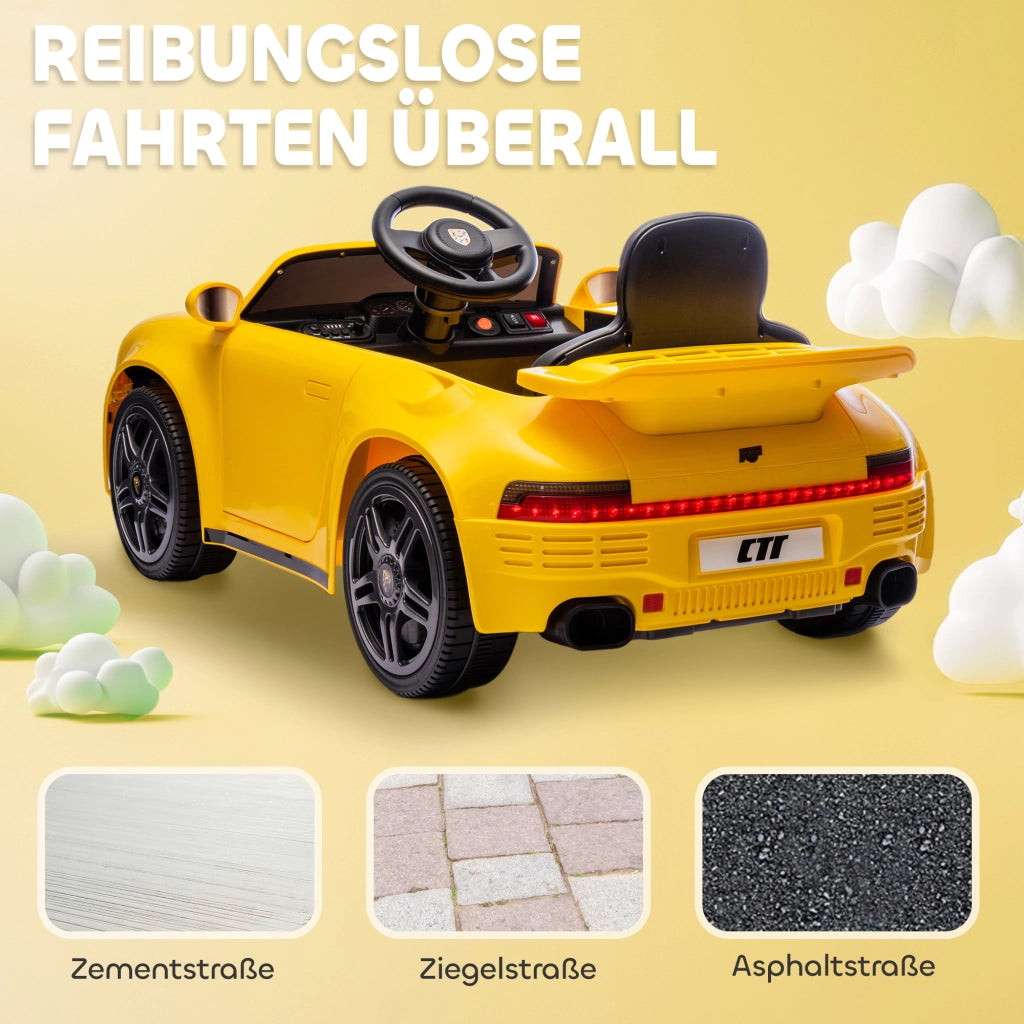Auto Elettrica per Bambini ¨C zephmum ¨C Giallo, 12V