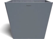 Vaso per Piante (31 cm Quadrato, Colore Grigio, Altezza 25.7 cm) - Vaso di Plastica per Piante da Interno VP023001
