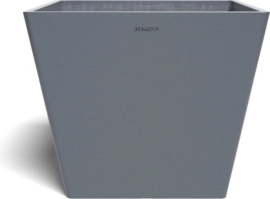 Vaso per Piante (31 cm Quadrato, Colore Grigio, Altezza 25.7 cm) - Vaso di Plastica per Piante da Interno VP023001