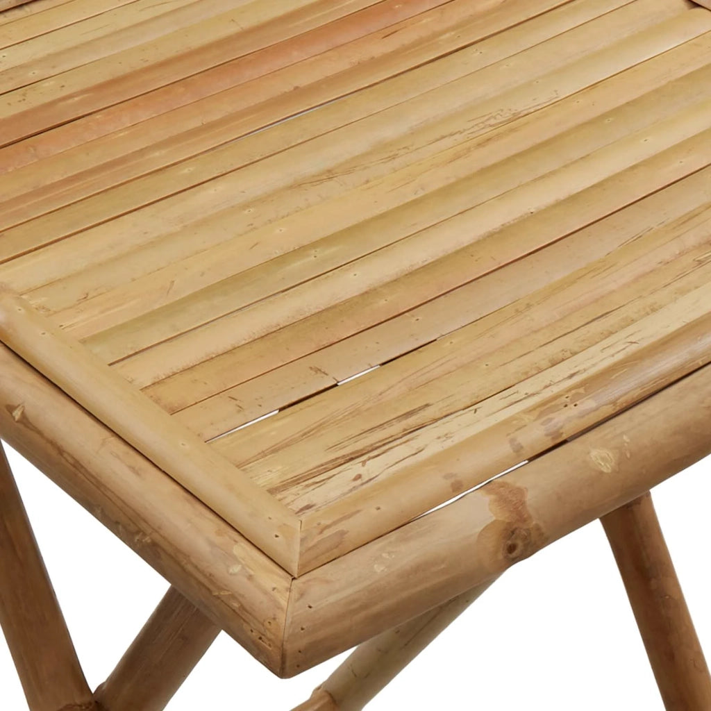 Set da pranzo da giardino pieghevole 3 pz Naturale Bambù 3468662