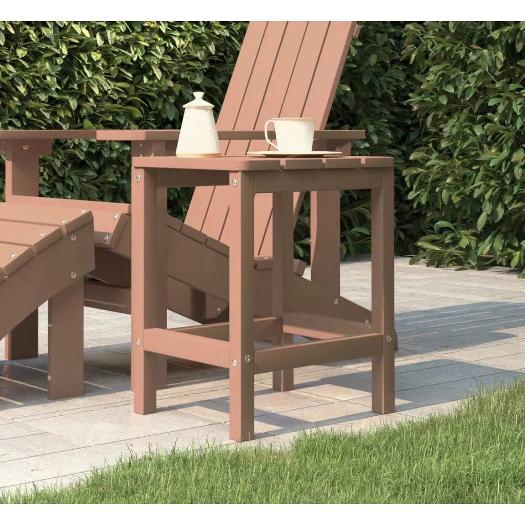 Tavolo da Giardino Adirondack Marrone 38x38x46 cm HDPE 318643