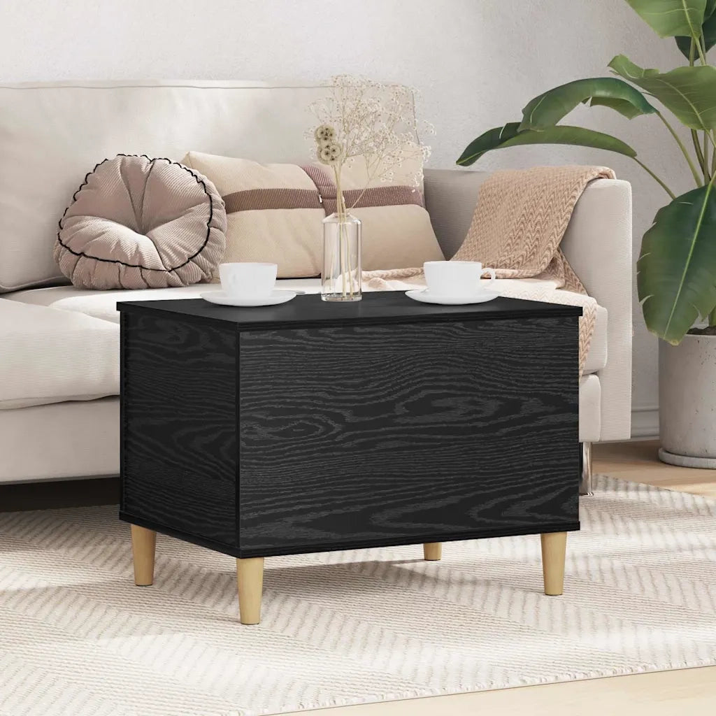 Armadio da Notte Rovere Nero 60 x 44,5 x 45 cm