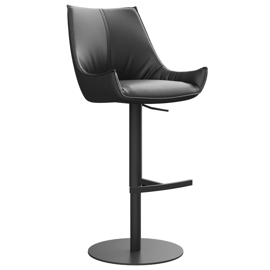 Sgabello da bar TRENDBAR in pelle marrone