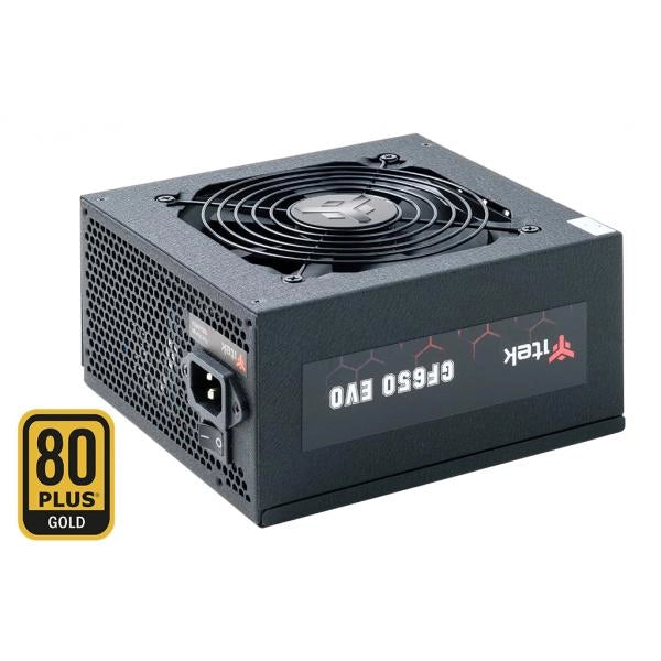 Alimentatore Itek GF650 EVO - 650W - 80Plus Gold - Ventola FDB 12mm - Condensatori Giapponesi - Modulare - ATX