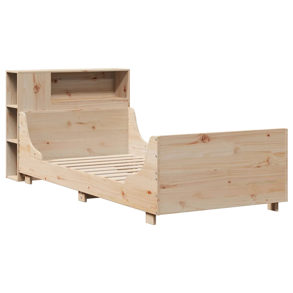 Giroletto senza Materasso 100x200 cm in Legno Massello di Pino 3323782