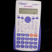 Trade Shop - Calcolatrice Scientifica Doppia Linea Di Calcolo Colore Bianco Blu -
