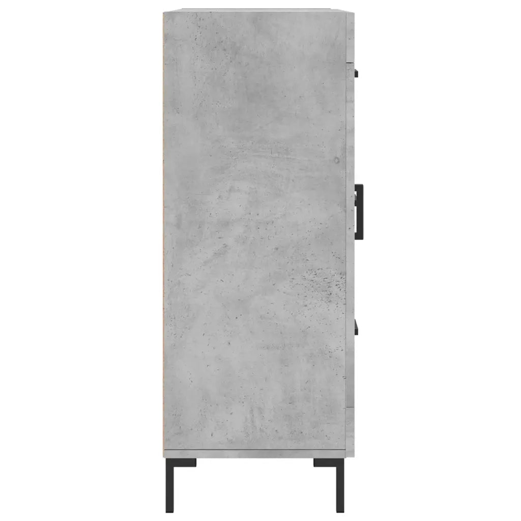 Credenza-Buffet-Armadio da cucina Grigio Cemento 69,5x34x90 cm in Legno Multistrato 618729