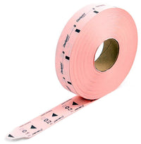 24000 Tickets per Distributore Eliminacode D900 Confezione 6 Rotoli x 4000 Visel Rossi