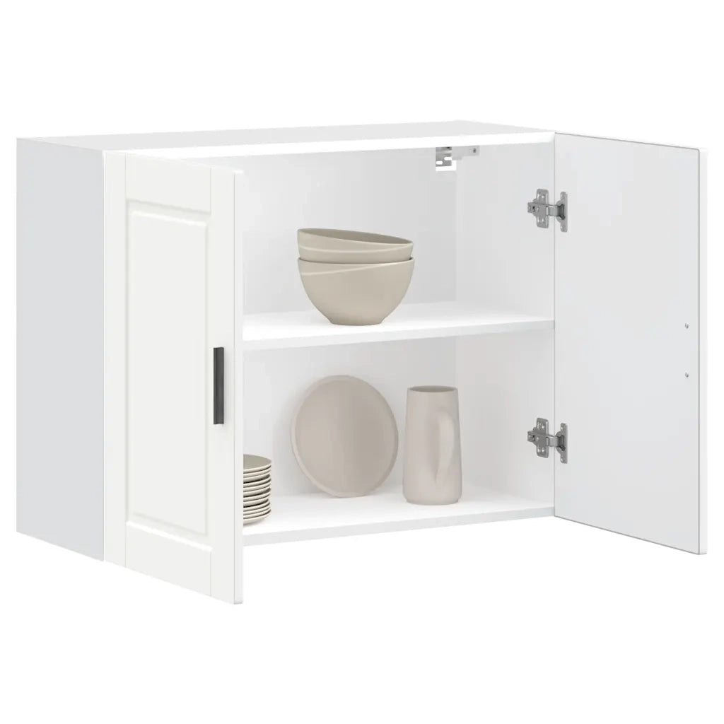 vidaXL Pensile da Cucina Porto Bianco in Legno Multistrato