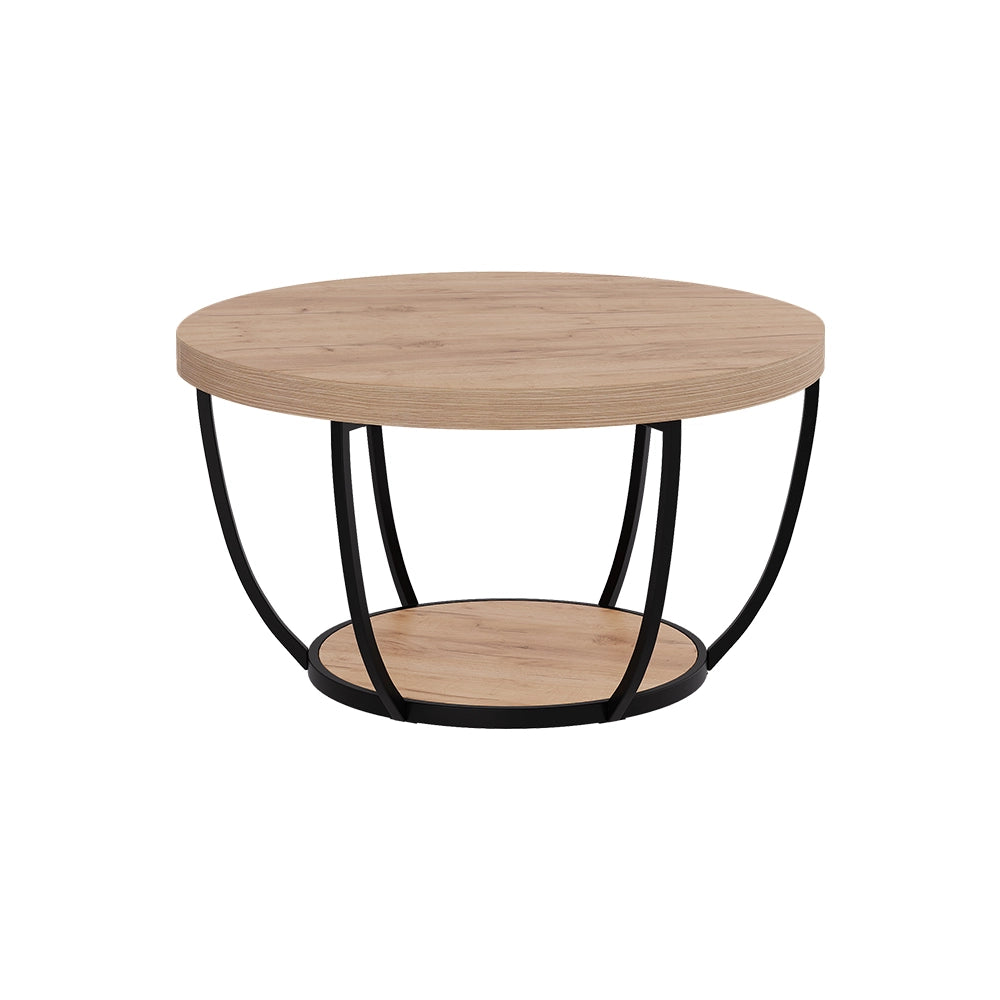 Vicco Tavolino da salotto Quercia dorata 80 x 80 cm