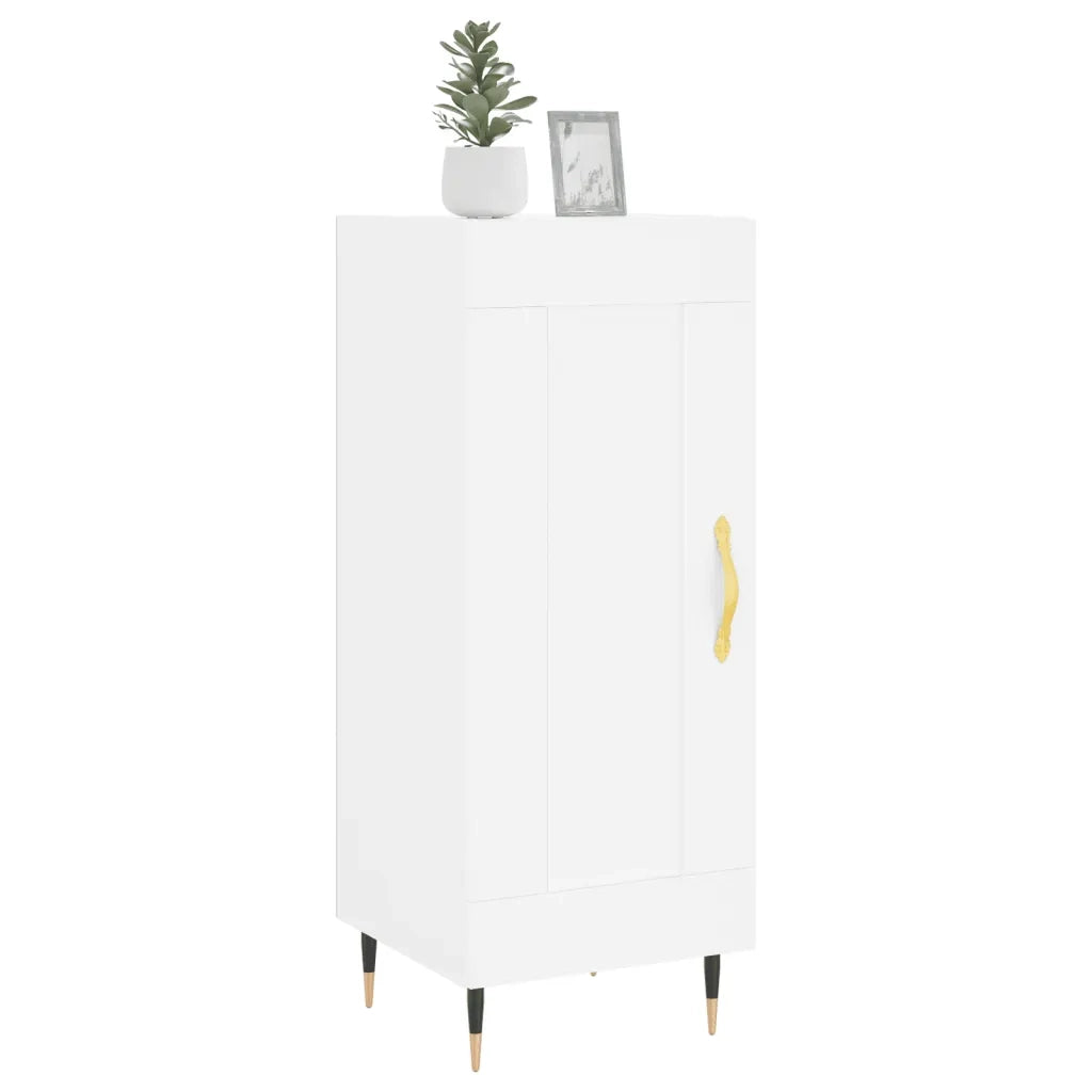 Credenza | Madia | Buffet da pranzo | Armadio da pranzo Bianca 34,5x34x90 cm in Legno Multistrato