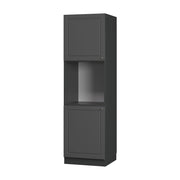 Vicco Mobile per forno da incasso Landhaus antrazit-oro 60 cm aperto