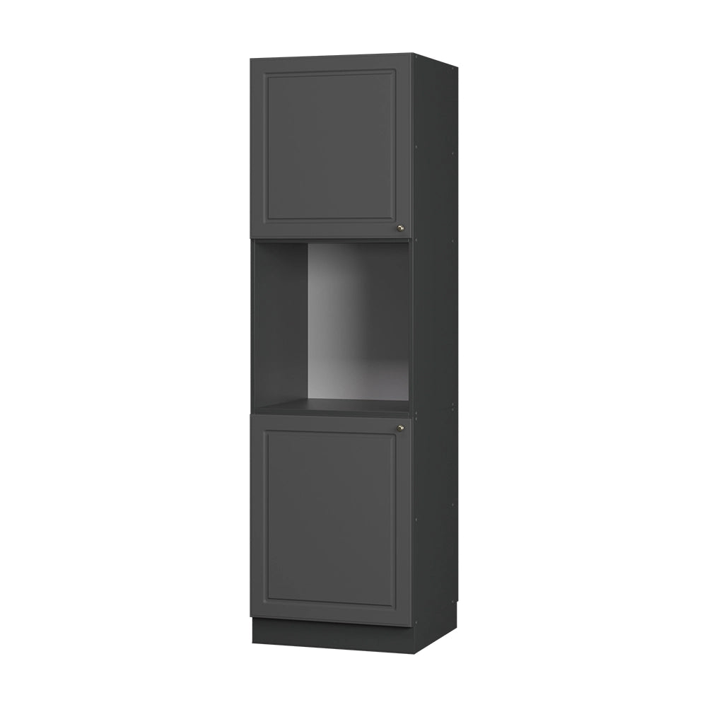 Vicco Mobile per forno da incasso Landhaus antrazit-oro 60 cm aperto