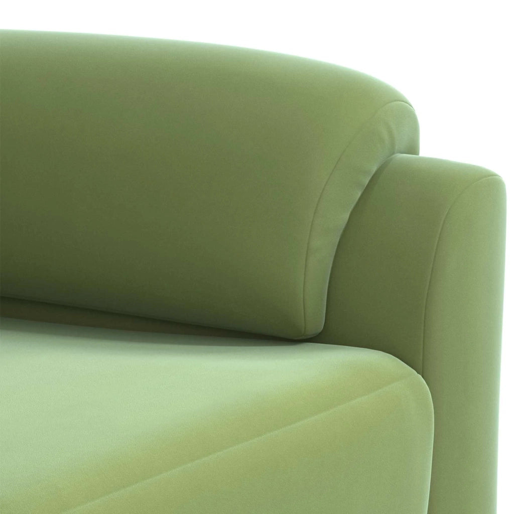Set di divani 2 pcs Verde chiaro Velluto 3430451