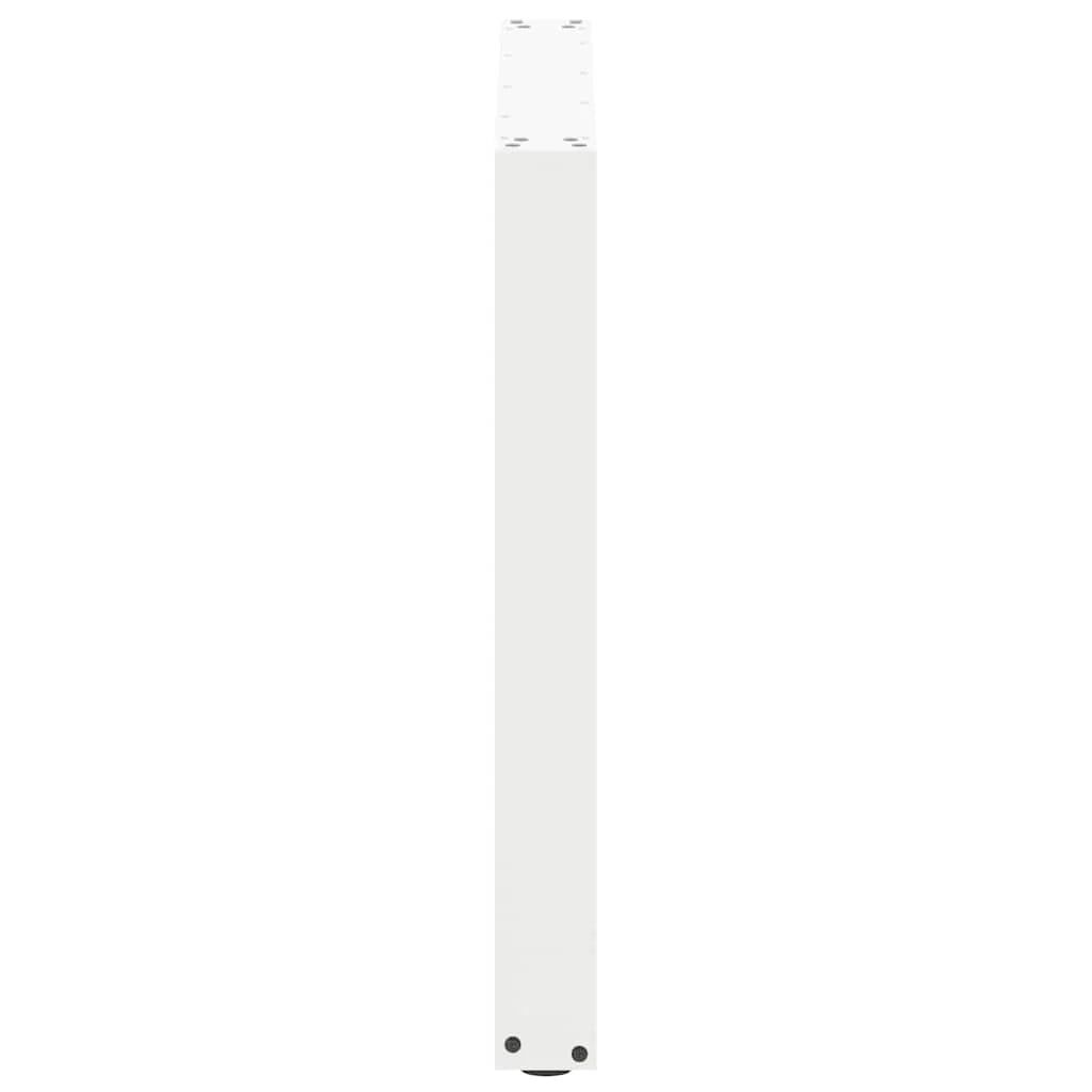 Set di 3 gambe moderne per tavolo da pranzo a forma di U 80 x 73 cm con piedini regolabili acciaio bianco 02_0057445