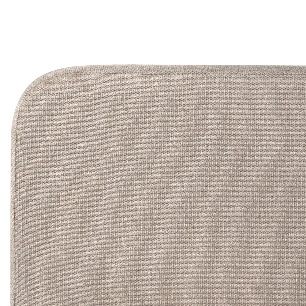 Letto matrimoniale con contenitore rivestito in tessuto beige chiaro 160 x 200 cm contenitore sollevabile con testiera idrorepellente