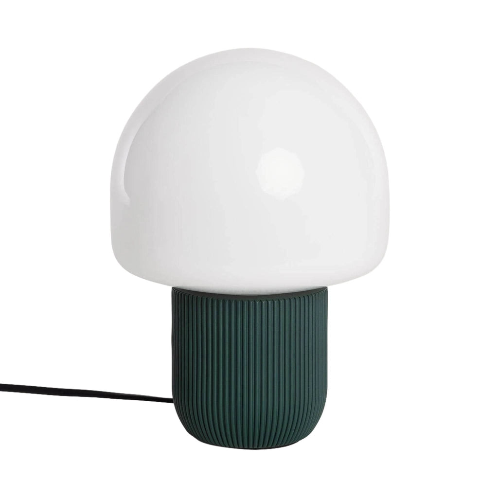 Lampada da tavolo da interno in resina e pvc, ø18cm, verde
