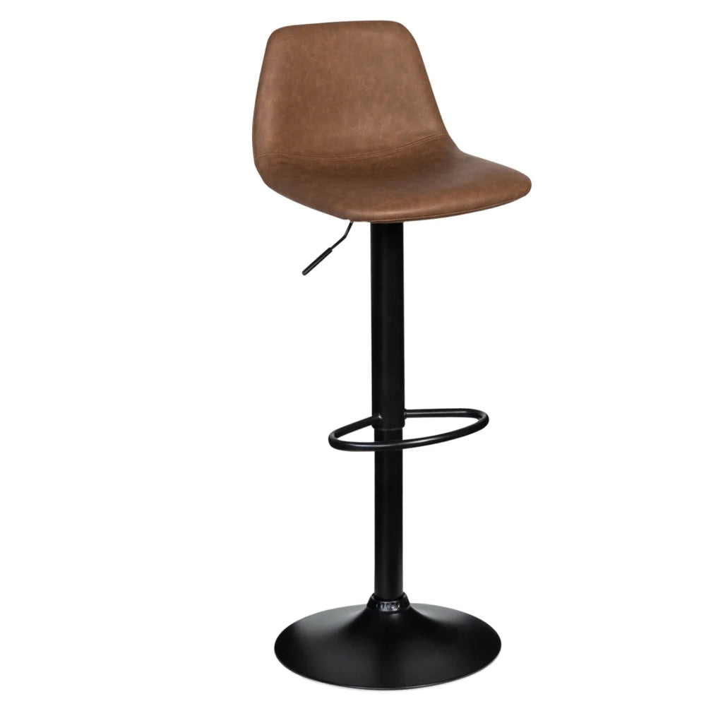 IDMarket - Set di 2 sgabelli da bar TEXAS vintage marrone