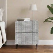 Armadio da Notte Grigio Cemento 43 x 34,5 x 49,5 cm 894301