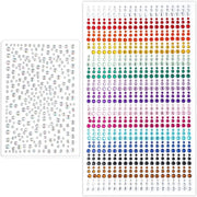 1250 Stuks Zelfklevende Face Gems per Festa di Decorazione dei Fili Denti