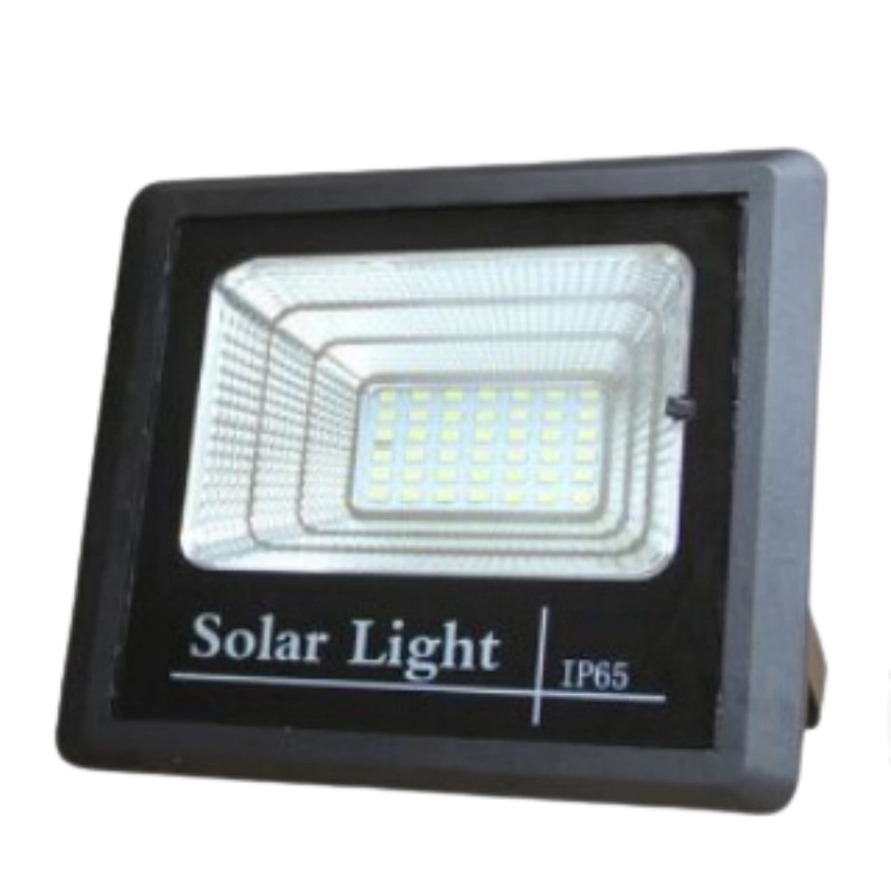 Proiettore led ad energia solare con pannello solare con telecomando luce fredda *** potenza 16w, confezione 1