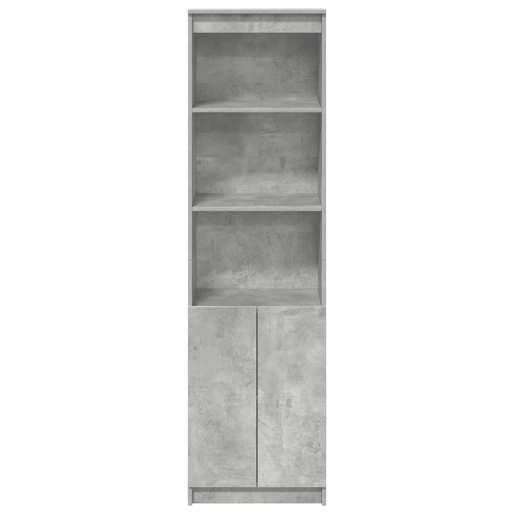Credenza Grigio Cemento 50x35x180 cm in Legno Multistrato 3328465
