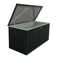 Baule Porta Attrezzi da Esterno 1450 Litri in Acciaio Zincato Antracite