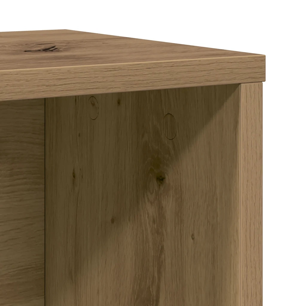 Libreria-Scaffale per Libri-Mobile di Stoccaggio Rovere Artigianale 60x24x101,5 cm in Legno Multistrato