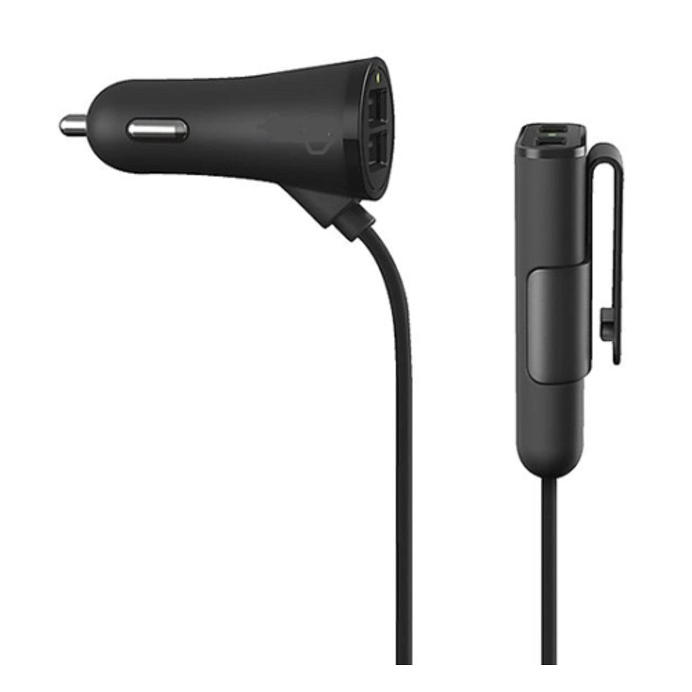 Trade Shop - Caricabatteria Auto 4 Porte Usb Cavo Estensibile 36w Ricarica Veloce 8.4a C-9v44 -