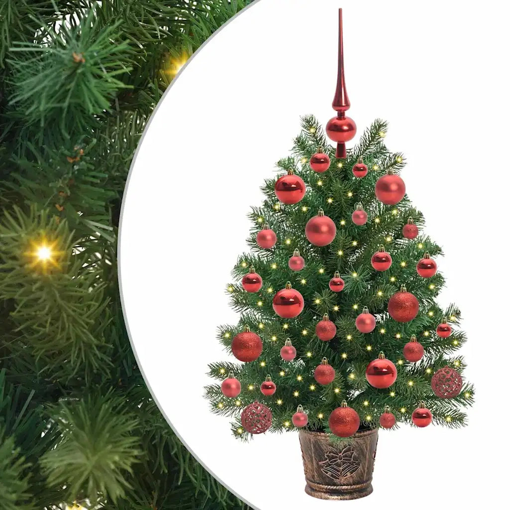 Albero di Natale artificiale con 150 LED Verde 75 cm PE e PVC 3397302