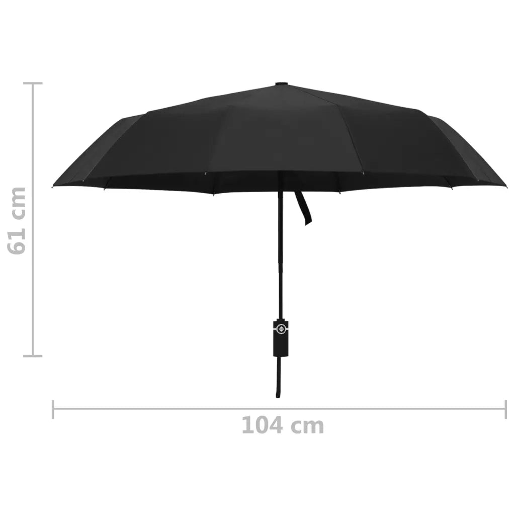 Ombrello Pieghevole Automatico Nero 104 cm cod mxl 65756
