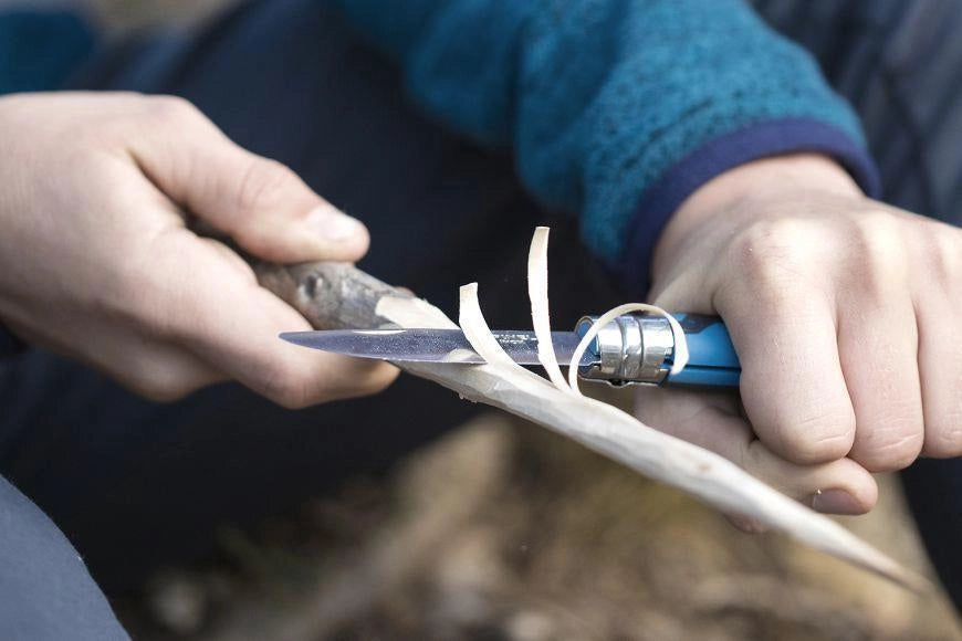 Opinel N°07 Camper/scout Blu
