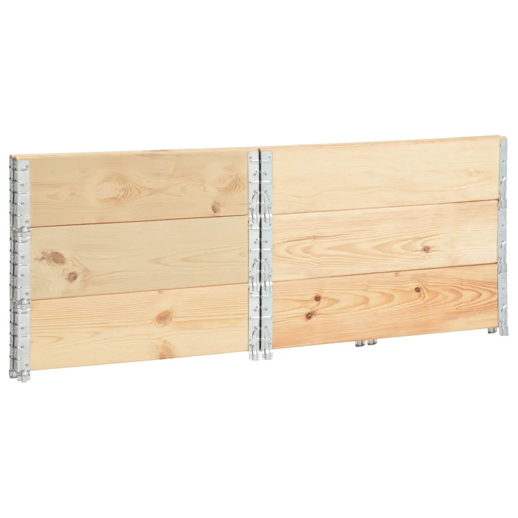 Collari per Pallet 3 pz 100x100 cm in Legno Massello di Pino cod mxl 77044