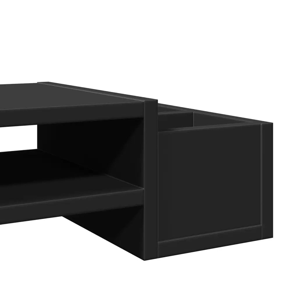 Supporto Monitor con Contenitore Nero 70x27x15 cm Truciolato