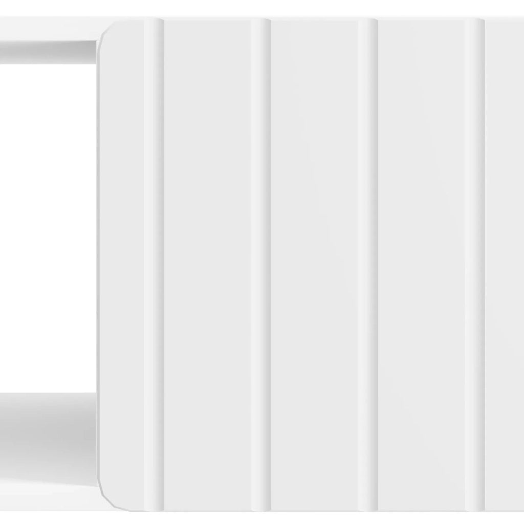 Tavolino da salotto Bianco Lucido 90 x 50 x 40 cm
