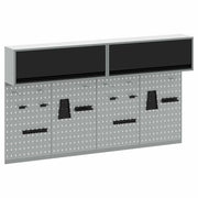 Set di armadi per attrezzi con lo scaffale 6 pz Nero CFW1799032