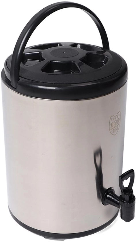 Dispensatore liquidi 8 Litri - Progettazione a doppia parete - In acciaio inossidabile - Isolato - Per tè/caffè/latte - Utilizzo multifunzionale - Dispensatore liquidi