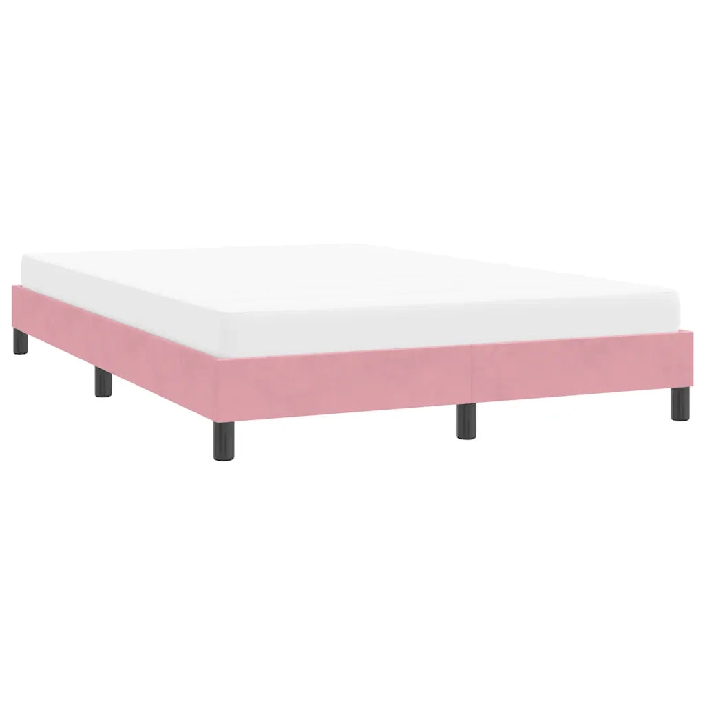 Giroletto senza Materasso Rosa 160x210 cm Velluto 4101366
