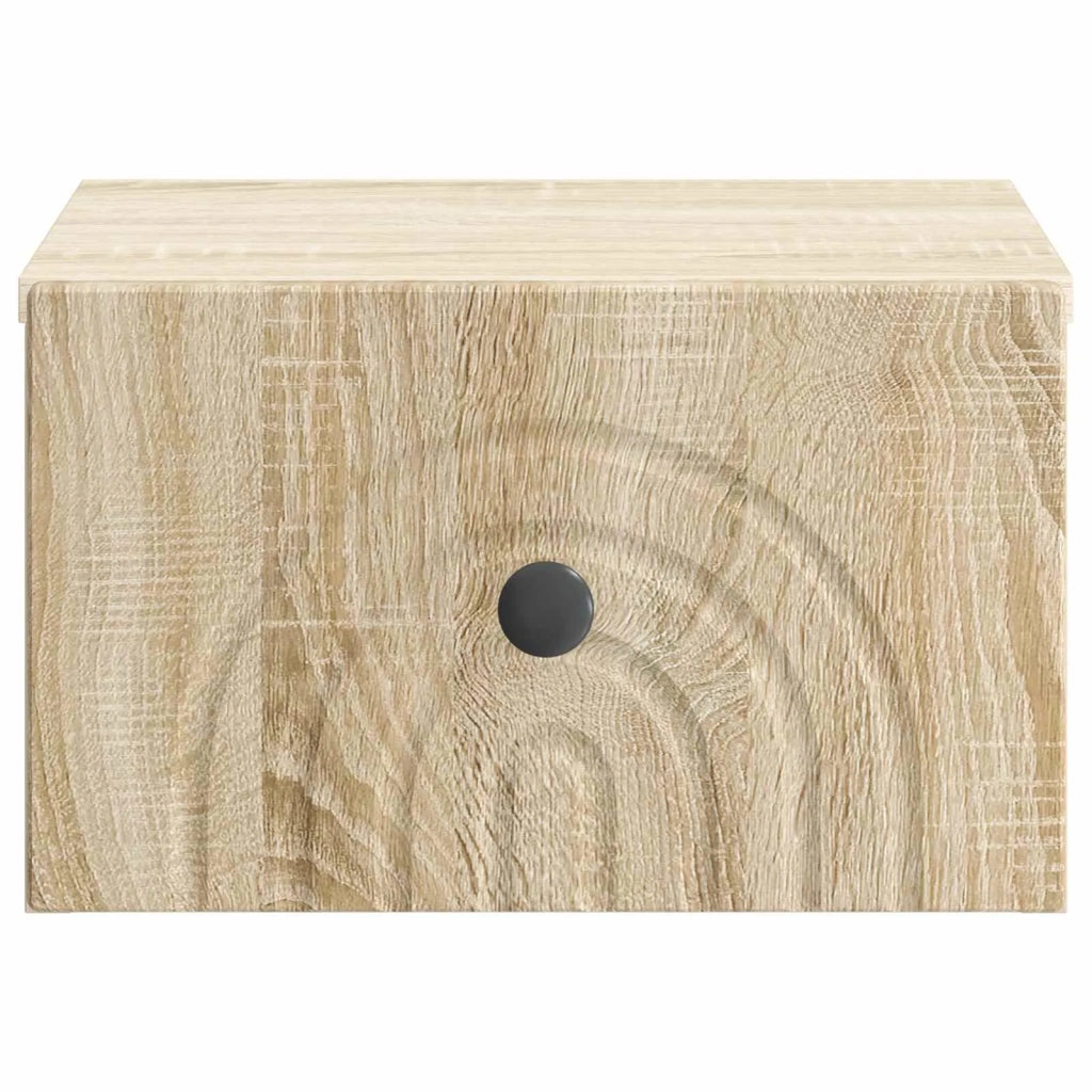 Mobiletto da notte a muro Rovere Sonoma 33 x 34,5 x 20 cm