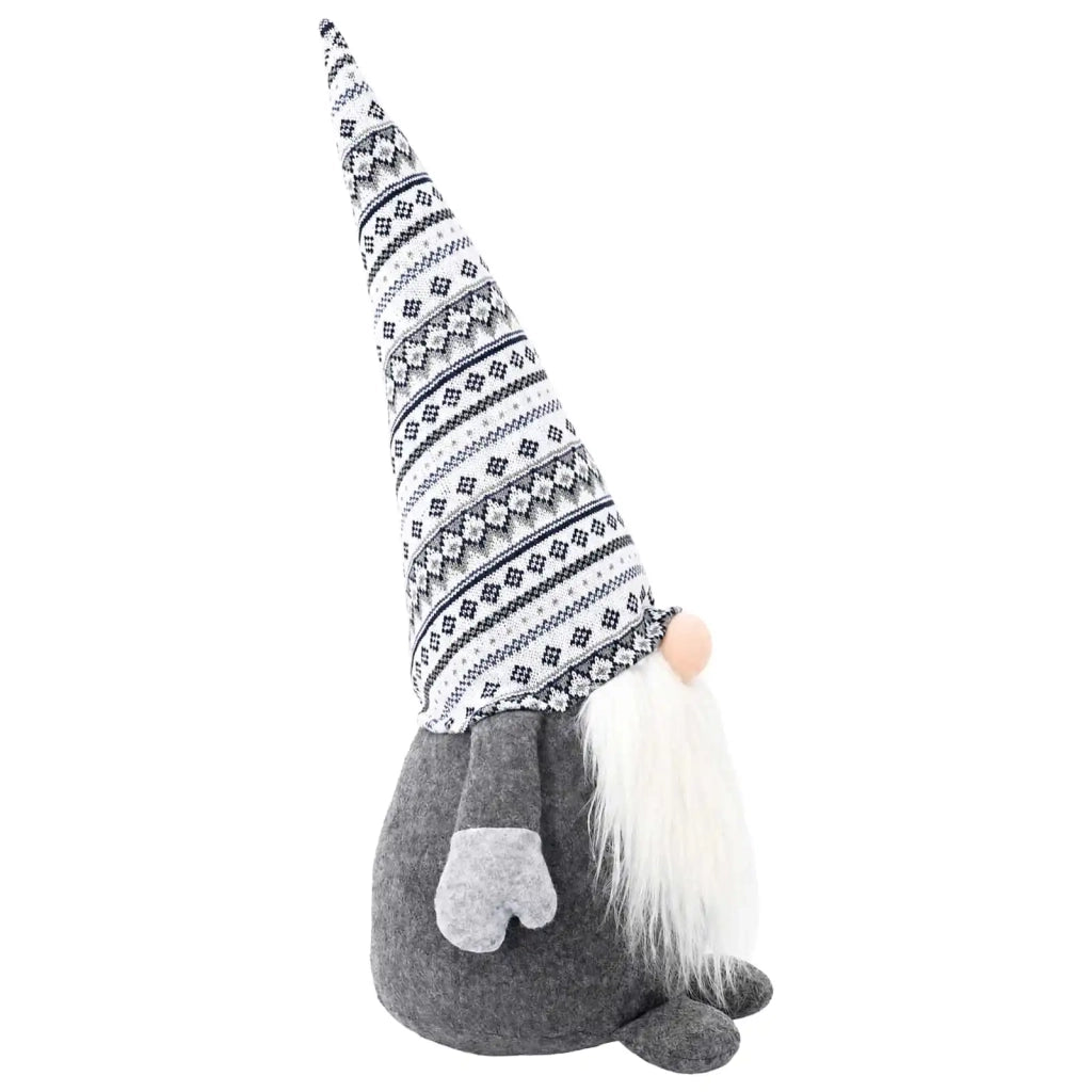 Gnomo di Natale Grigio 45 cm Poliestere 42050776