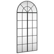 Specchio da Parete | Specchio decorativo Nero 60x130 cm Arco in Ferro