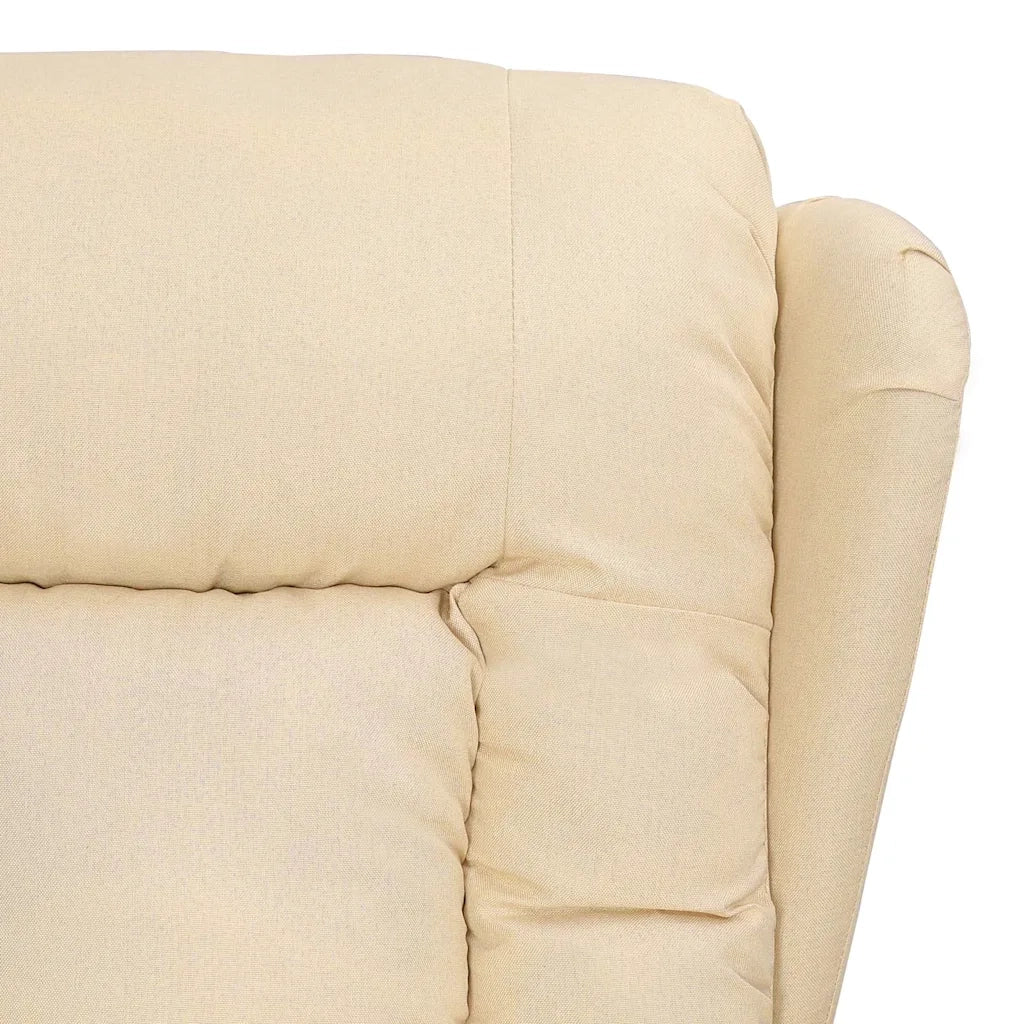 Divano Sedia-Poltrona Reclinabile in Tessuto Crema 538880