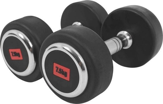 Manubri con cinghia - Set a 2 pezzi da 2,5 a 50 kg - Ghiaccio con gomma - Manubri antiscivolo